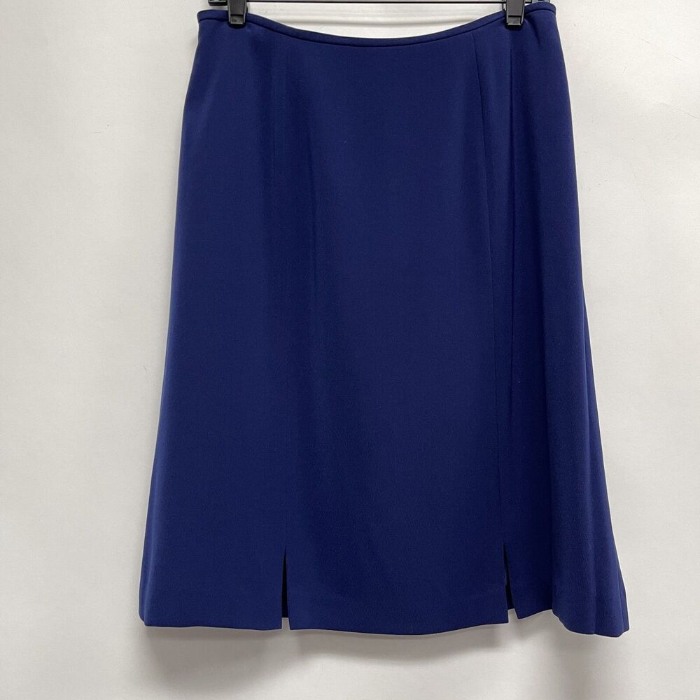 Kasper Women's A-Line Skirt Purple or‎ Blue Size 10 Petite Lined